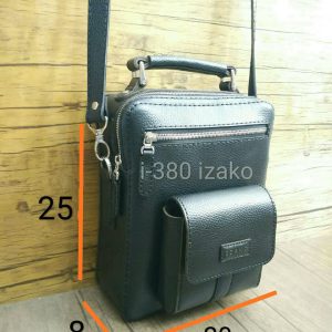 کیف دوشی موبایل فلیپ سامسونگ چرم گاوی دستدوز مدل i-380 ایزاکو